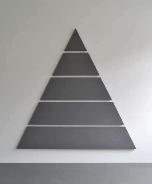 Divided Triangle Painting (5 parts)