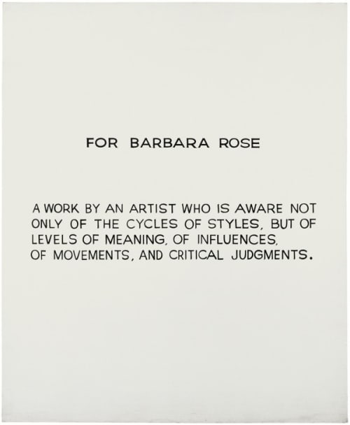For Barbara Rose