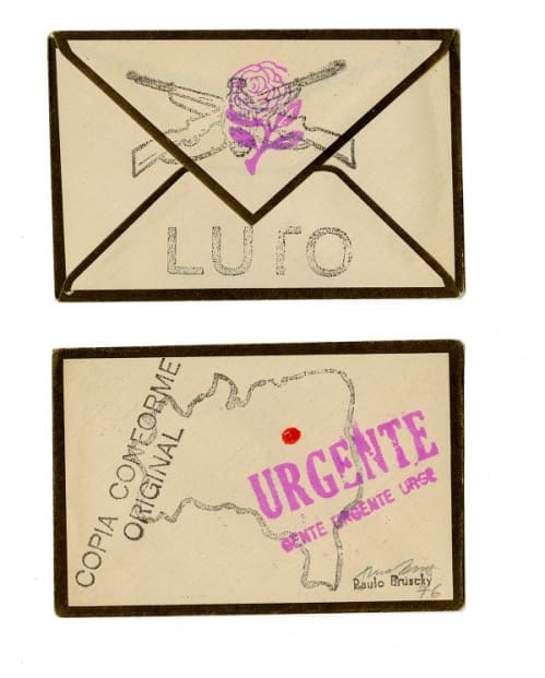 Stamps on envelope (carimbos sobre envelope)