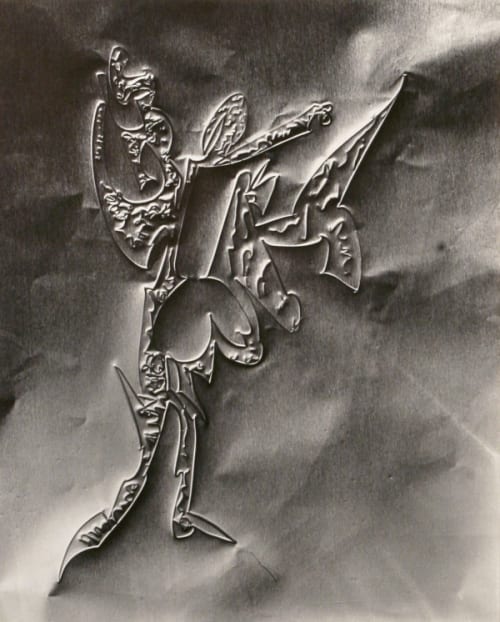 Untitled (Drawing on Aluminum Foil)