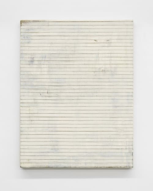 Untitled (cut painting, white)