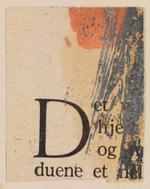 Untitled Paper Collage ("D Duene")