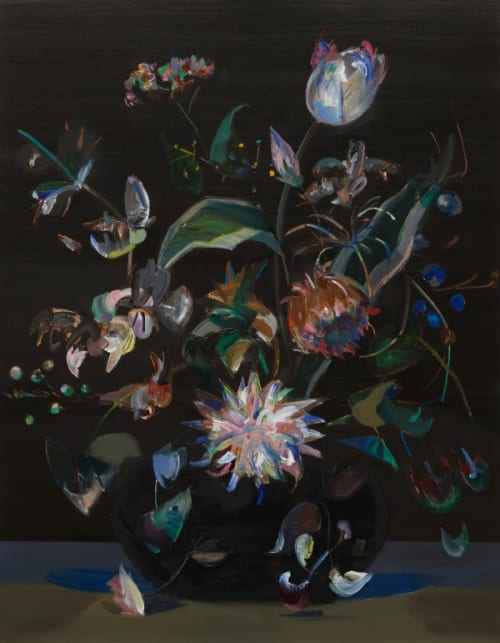Bouquet with Chrysanthemum after Rachel Ruysch