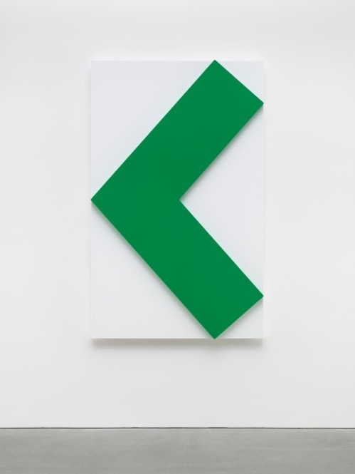 Green Angle Over White