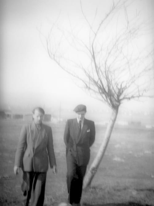 Myself, with my brother Adolfas, Kassel/Mattenberg, 1948