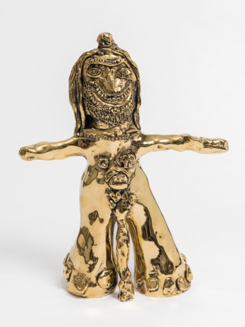 Gold Figure with Elephant Legs