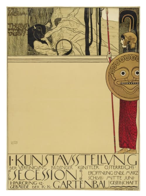 Poster for the First Exhibition of the Vienna Secession/Secession 1. Ausstellung. Plakat