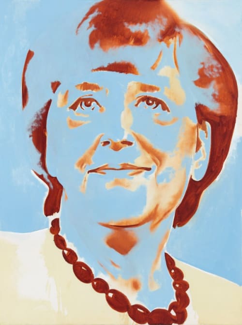 Angela Merkel blue