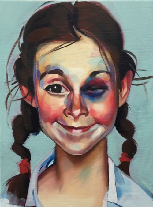 Shiner (After Norman Rockwell)