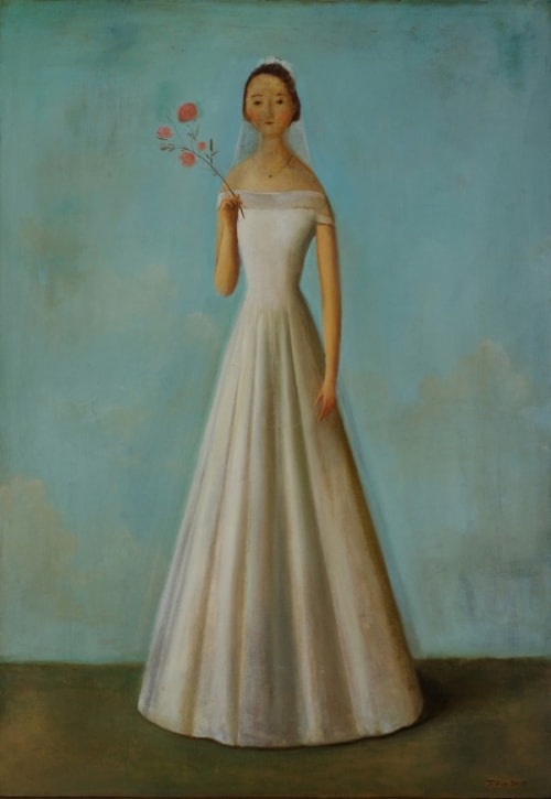 季鑫/ Ji Xin 新娘/ The Bride 2018 布面油画/ Oil on canvas