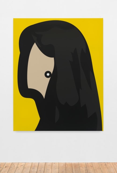 Woman with pearl earrings.
