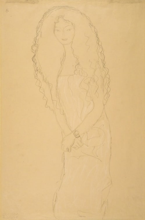 Frau mit langen gewellten Haaren (Woman with Long Wavy Hair)
