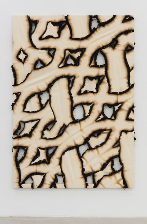 Untitled (Burnt canvas)