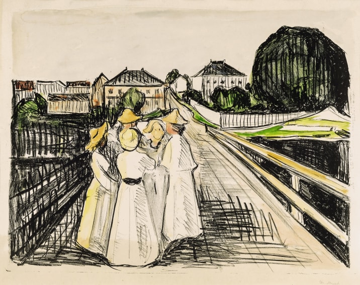 Edvard Munch | Zwei Menschen. Die Einsamen 'Two Human Beings