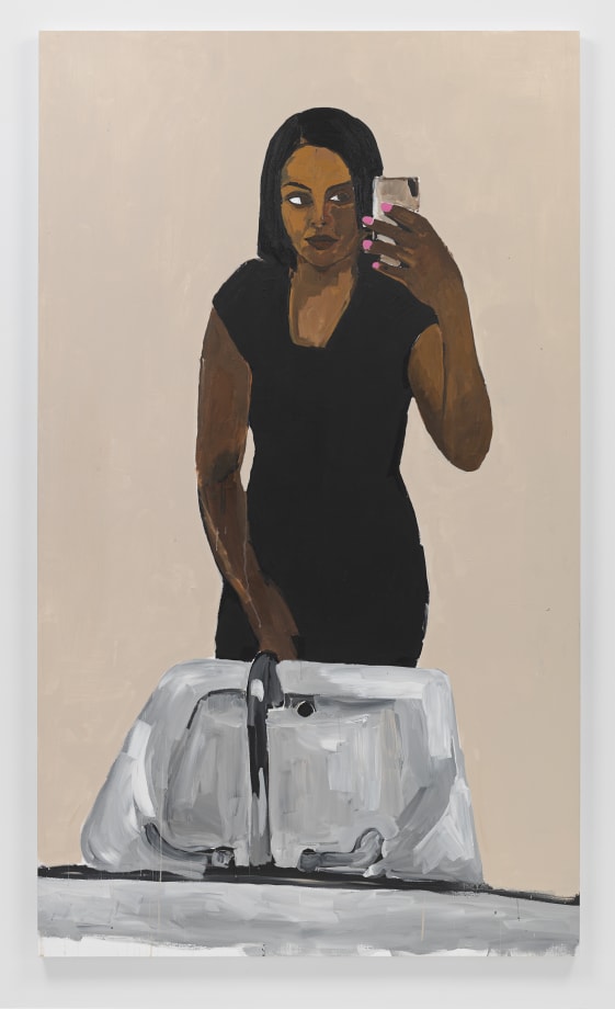 Sold at Auction: Henry (1958) Taylor, Henry Taylor (b. 1958) - Untitled  (Woman in Black Dress)