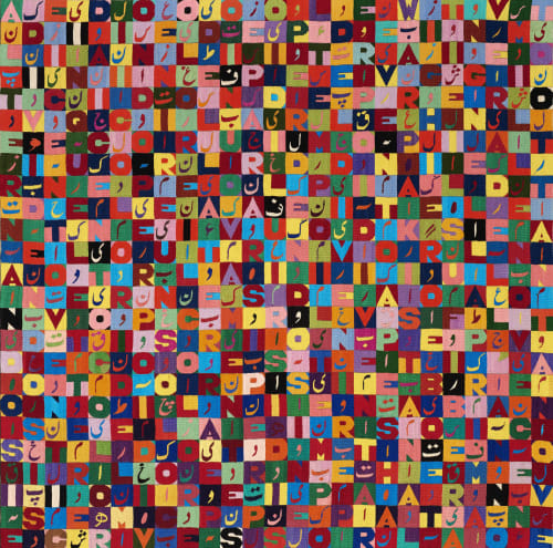 Alighiero Boetti | Alternandosi e Dividendosi (Positivo-Negativo), 1988 ...