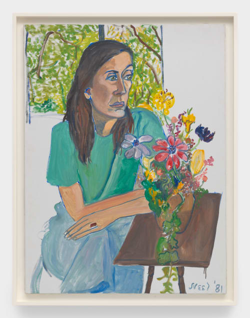 Alice Neel | Nancy with Flowers, 1981 | Art Basel