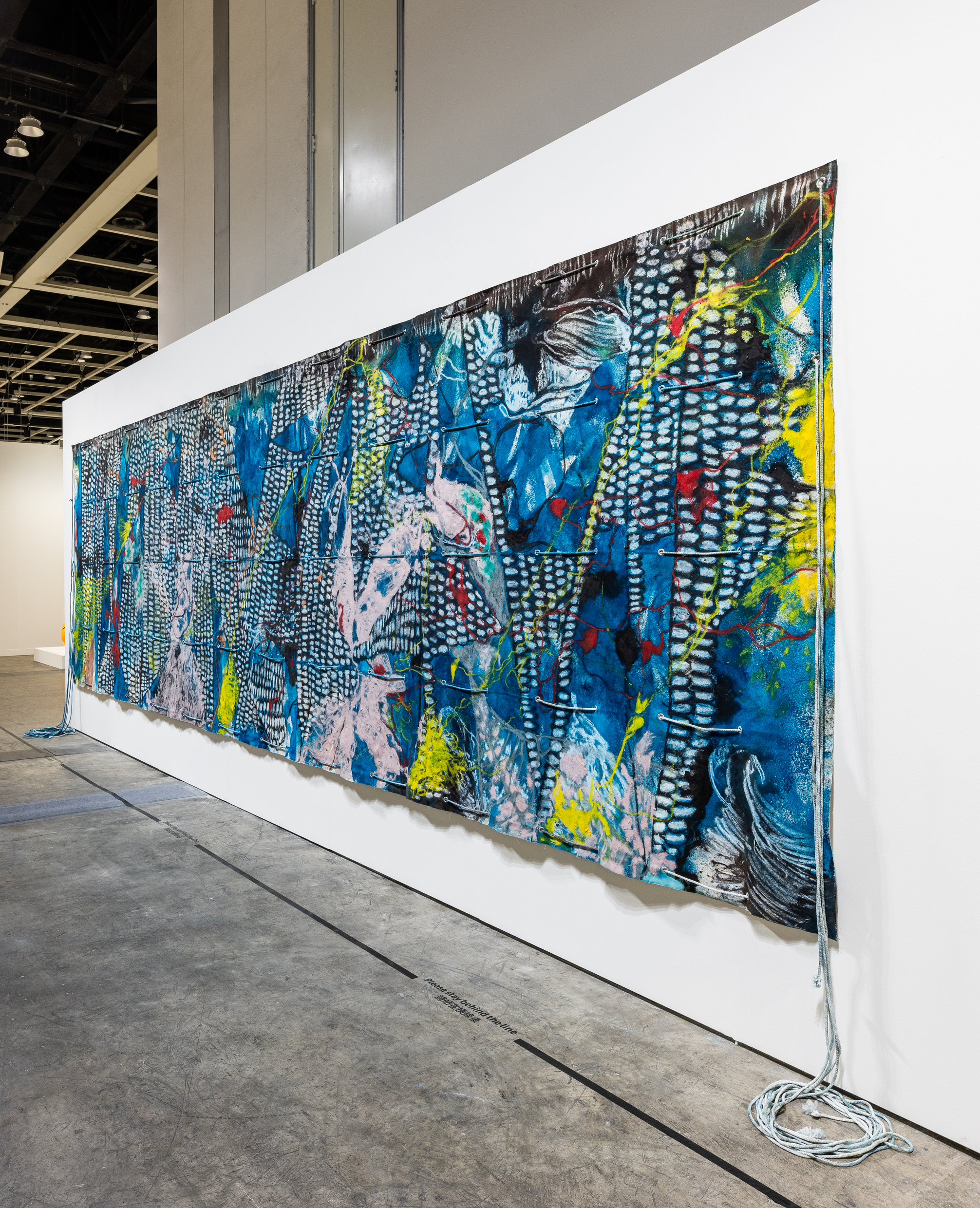Installation view of Naotaka Hiro's The Swimmer (2024) at Art Basel Hong Kong 2025.