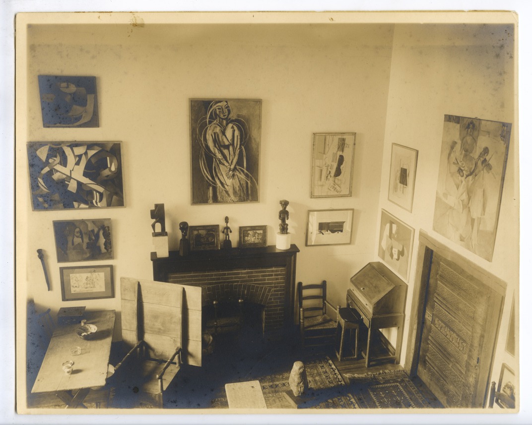 Interior of the Arensberg Apartment (east wall, elevated view)