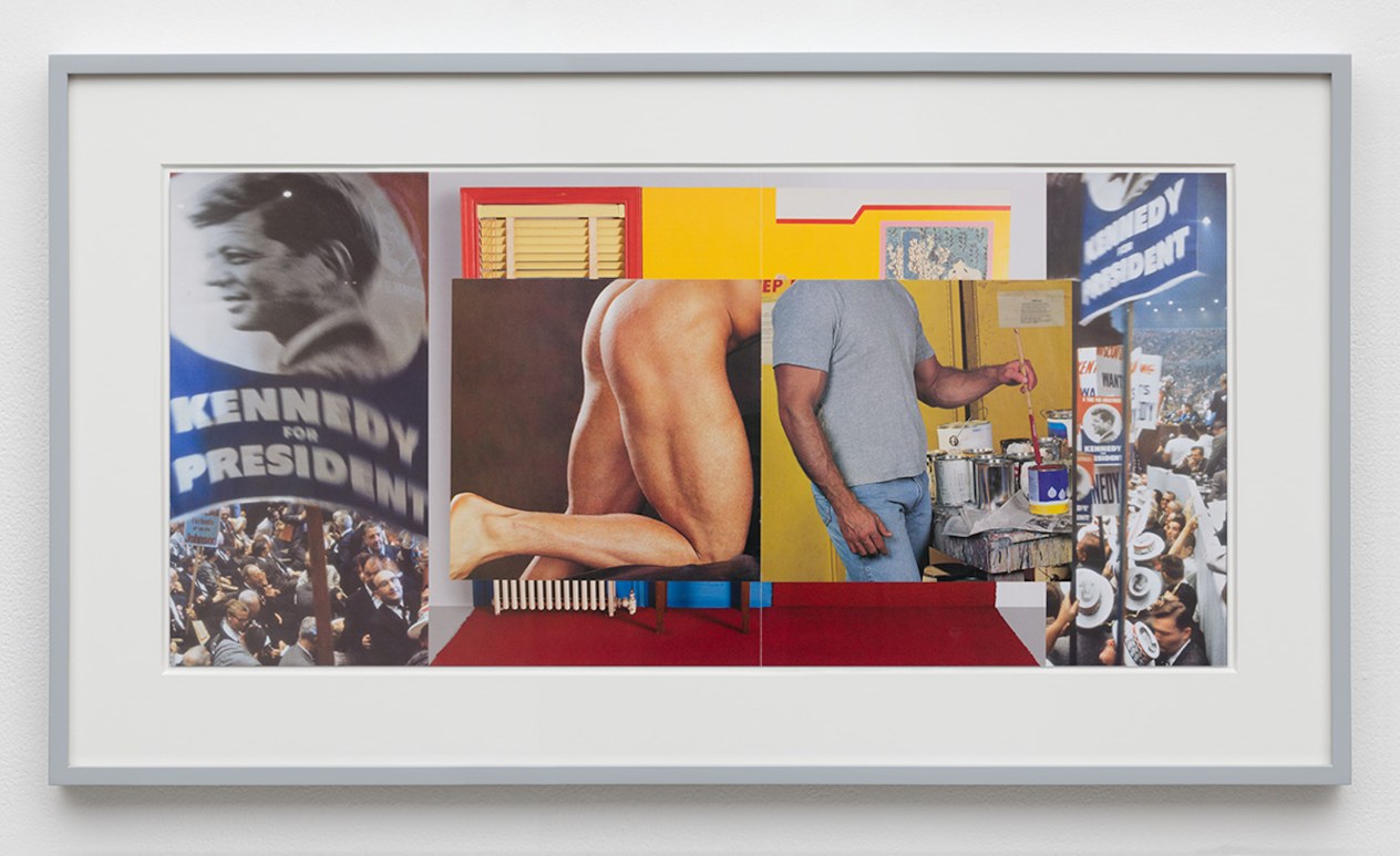 Gutter Collage 18 (Democratic Convention —Wesselmann—ass—painter)