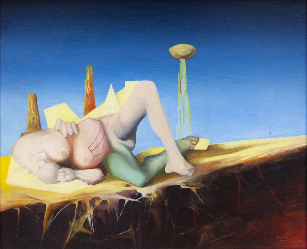 "Liggende model" ( Reclining model )
