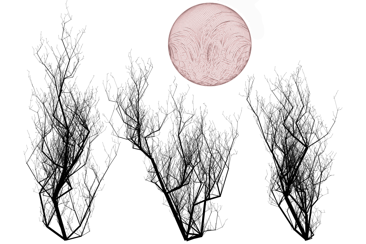 3 dead trees on earth