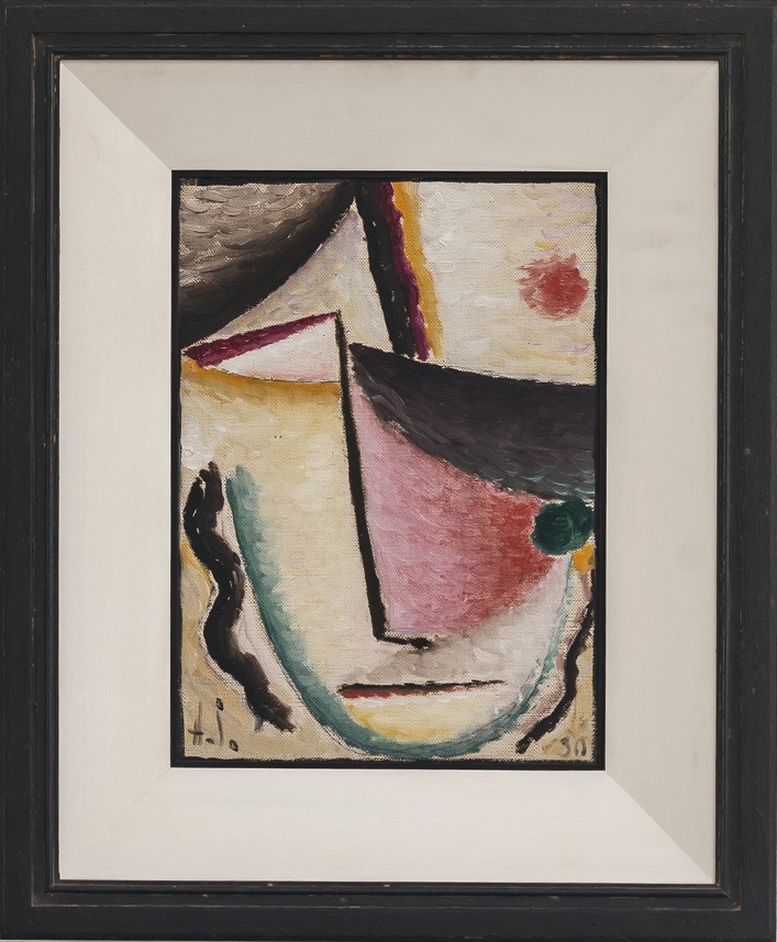 Abstrakter Kopf: Schräge Augen (Abstract Head: Slanted Eyes)