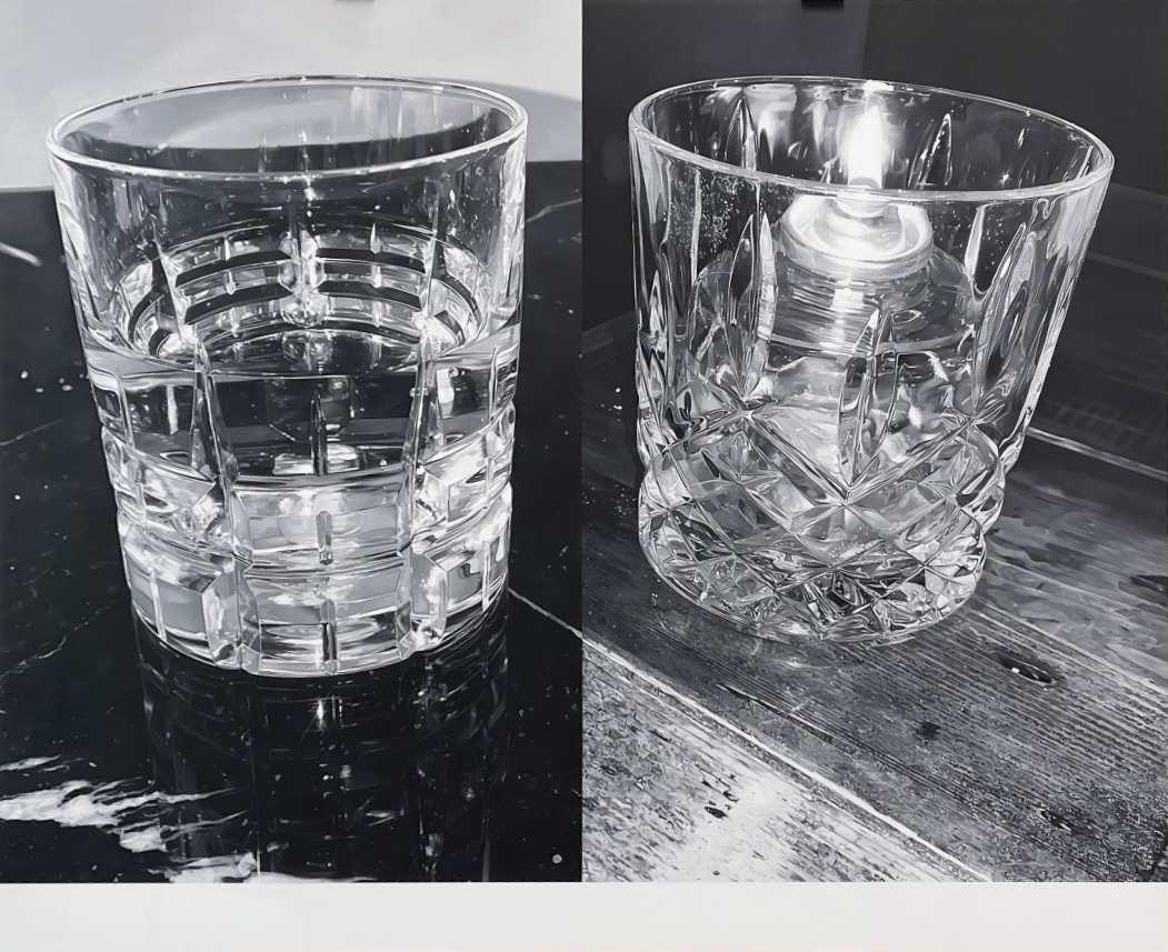 Double Glass and Candle