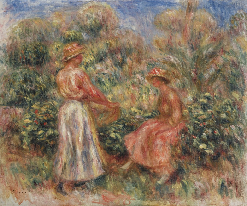 Deux femmes dans le jardin de Cagnes