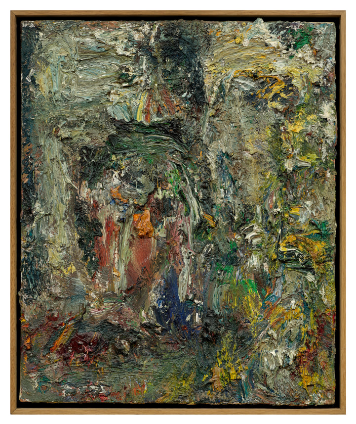 Tête et paysage