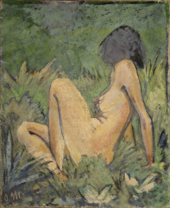 Seated Nude in Landscape (verso) / Landscape (recto)