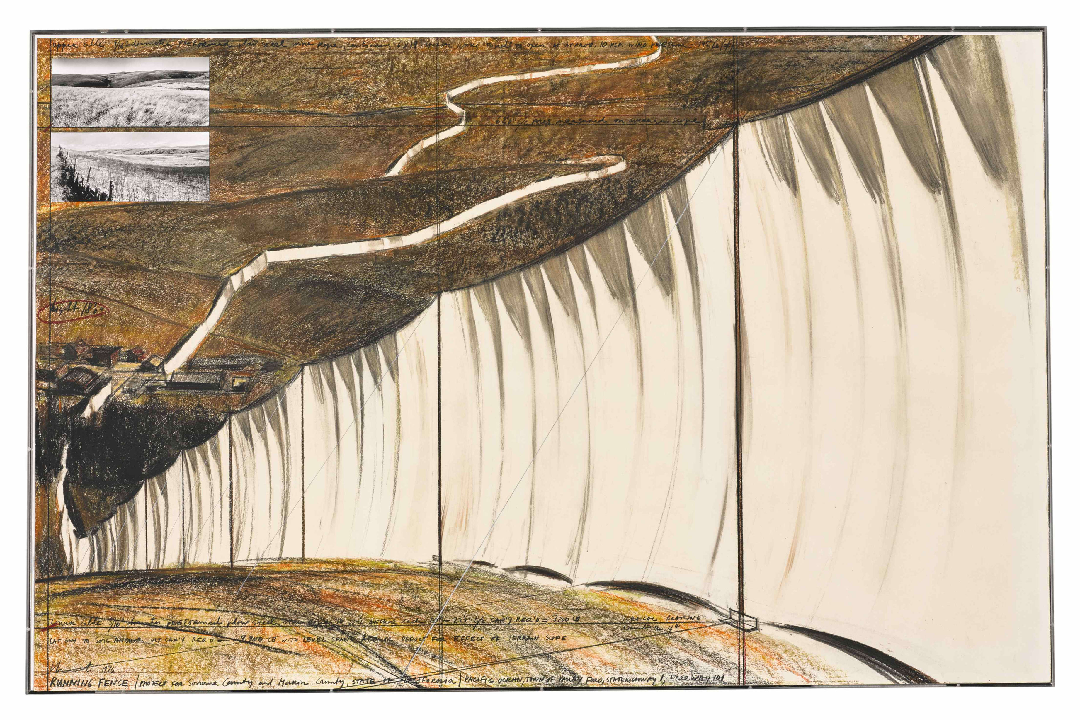 Christo | Running Fence, Project for Sonoma and Marin Counties 