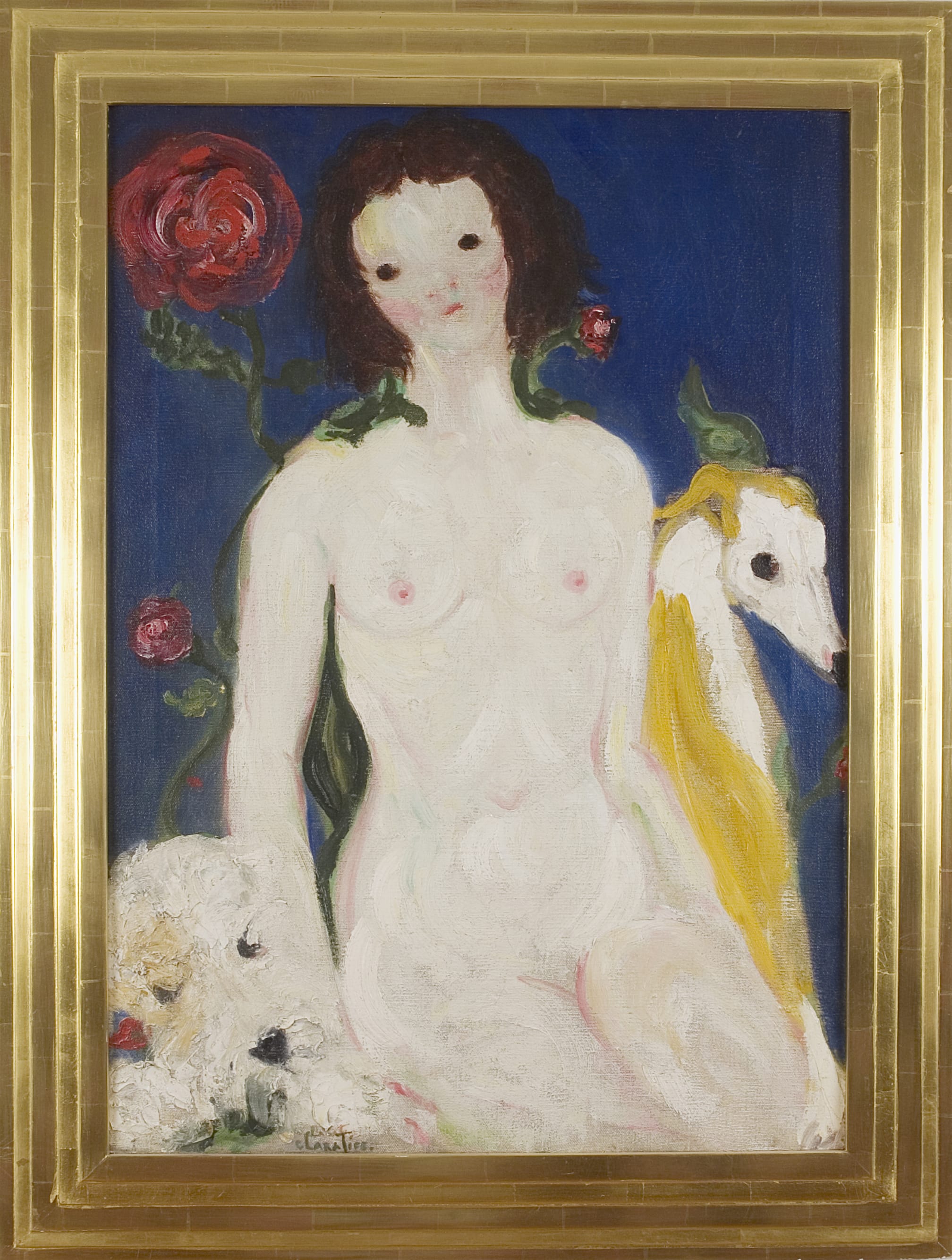 Nude with Dog