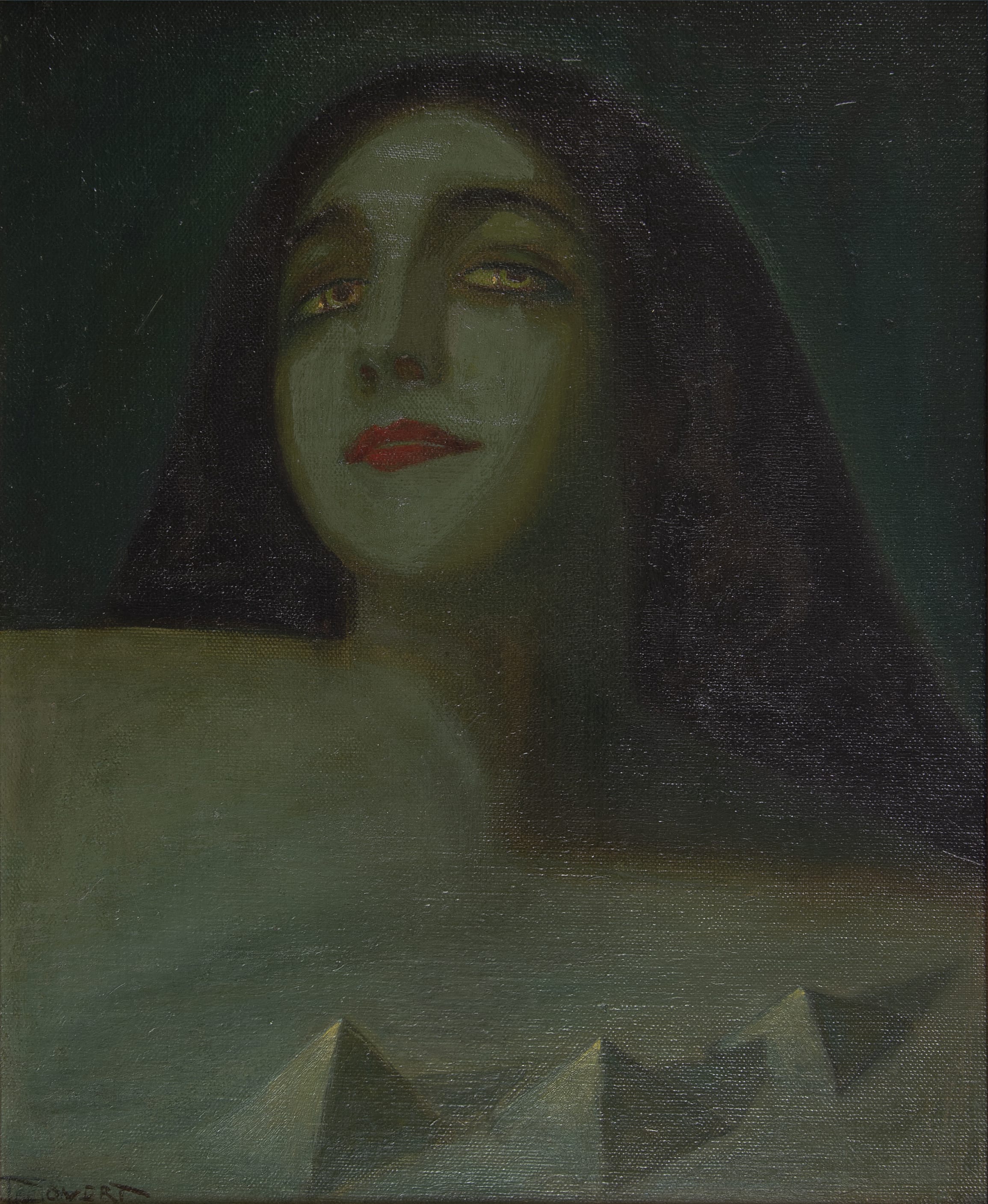 Woman with Pyramids