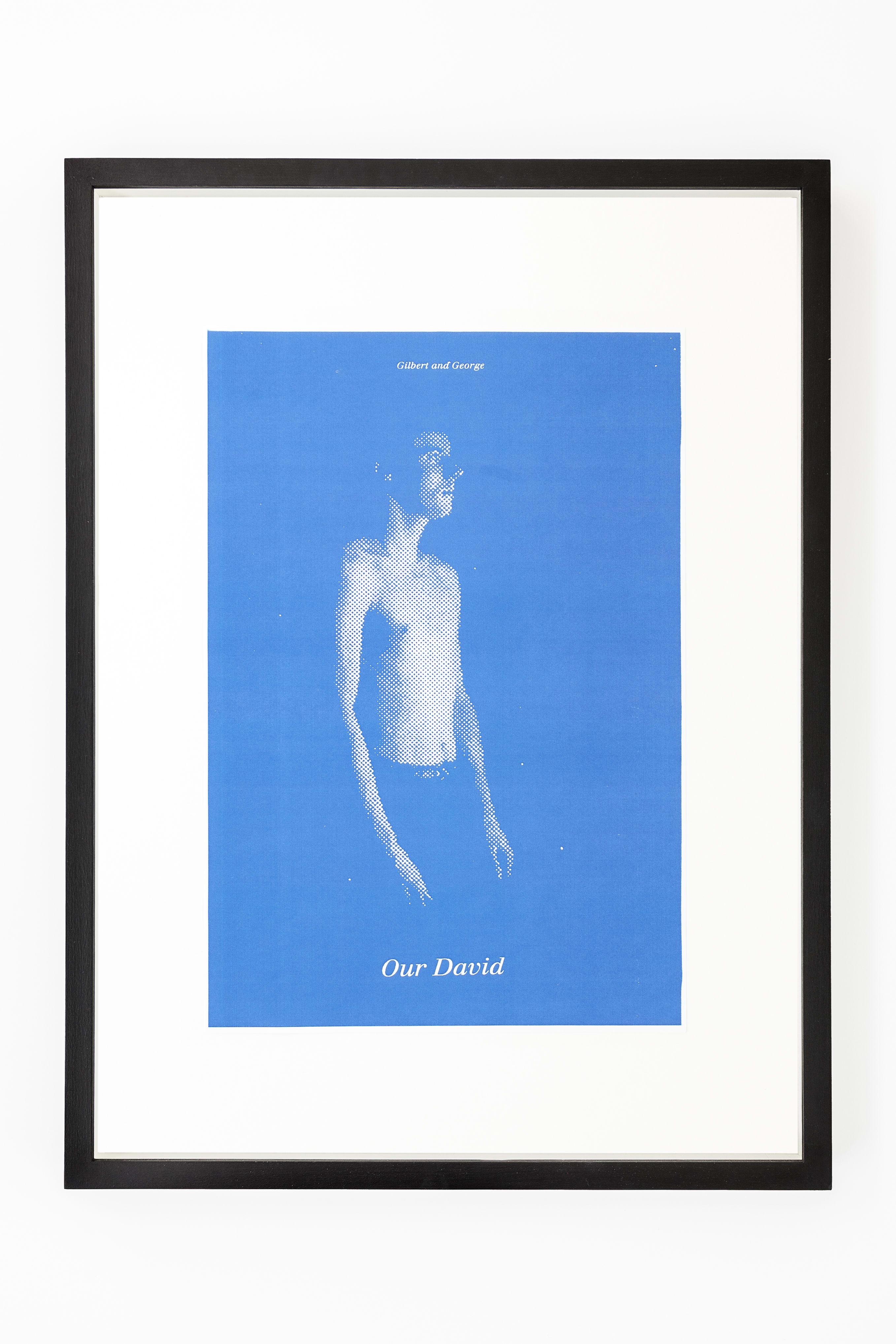OUR DAVID (Gilbert and George) in blue